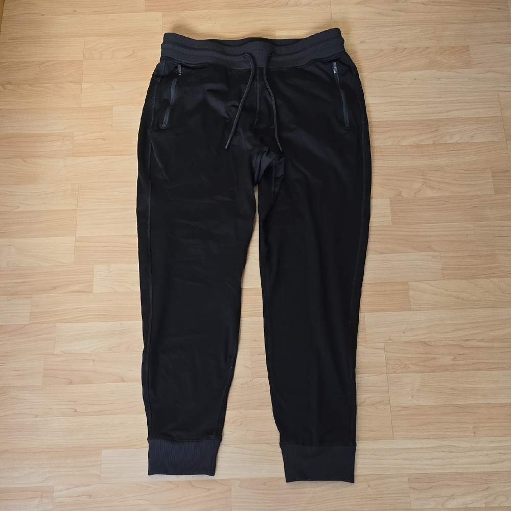 90 Degree By Reflex Black Men Joggers Sweatpants Side Pockets Size M